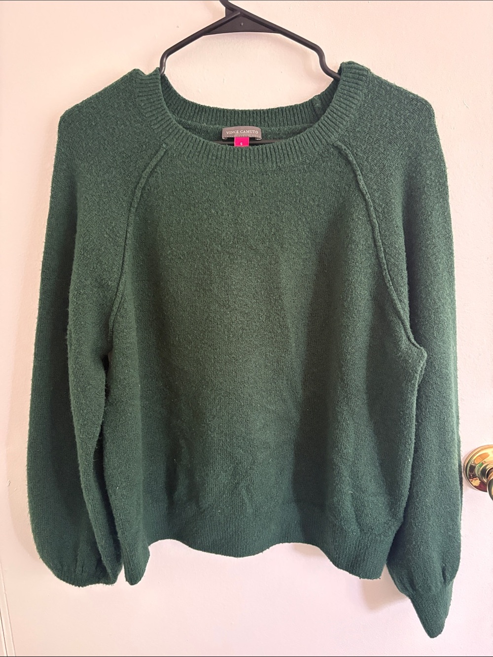 Vince Camuto Dark Green Crewneck Sweater